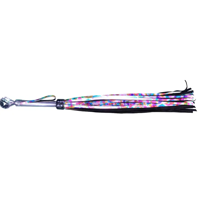 Plesur 3 Z Vibrators Rainbow Flogger with Pink Ball