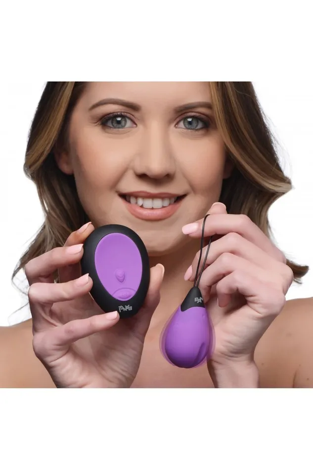 Sd Vibrators 10X Silicone Vibrating Egg Purple