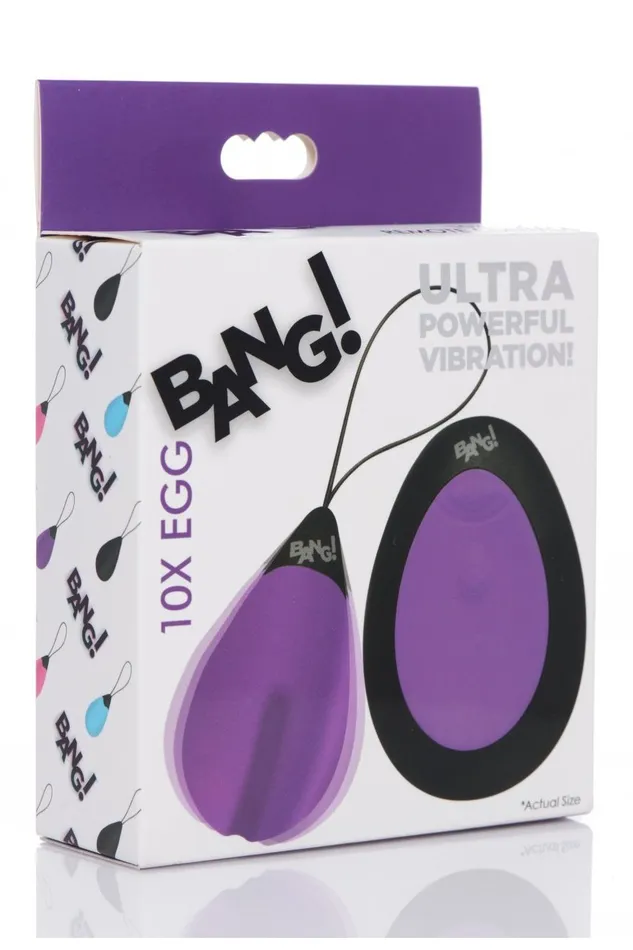 Sd Vibrators 10X Silicone Vibrating Egg Purple