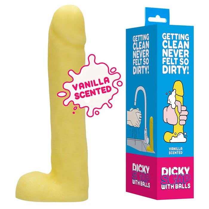 Shots Toys Dildos SLine Dicky Soap With Balls Vanilla Scented Novelty Soap