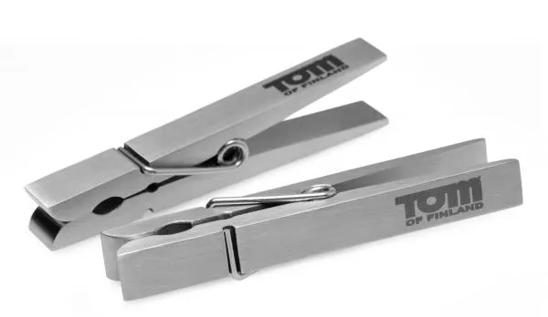 Tom Of Finland Bros Pin Stainless Steel Nipple Clamps Tom of Finland Dildos