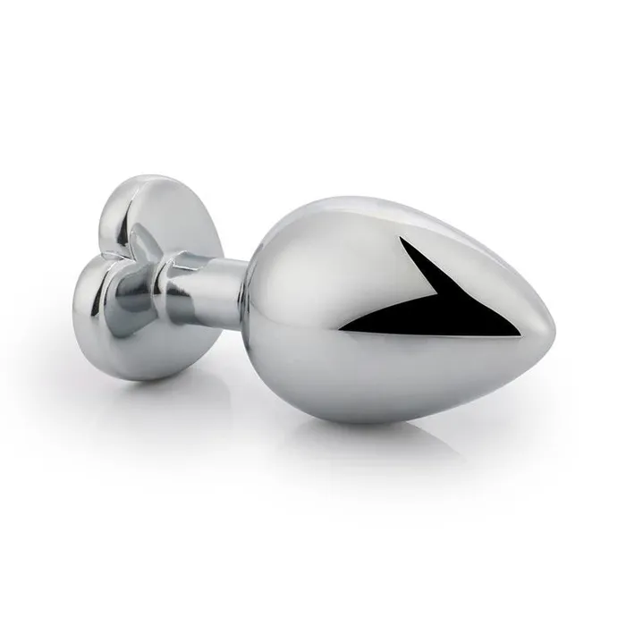 Anal Purple Lavender Metal Butt Plug with Purple Crystal Latetobed