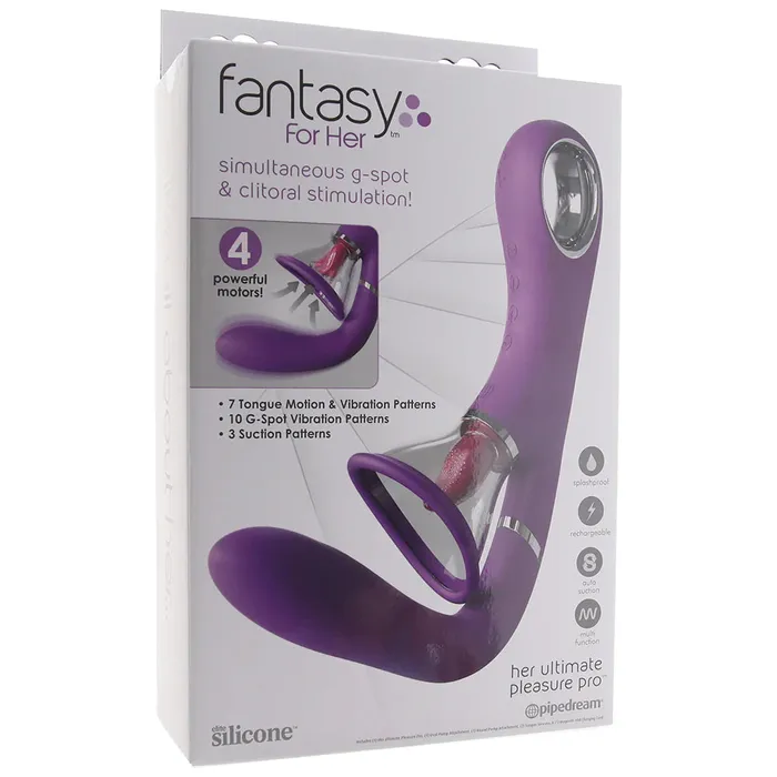Fantasy For Her Ultimate Pleasure Pro Clitoris Suction Licking GSpot Rabbit Vibrator Fantasy For Her Female Sex Toys