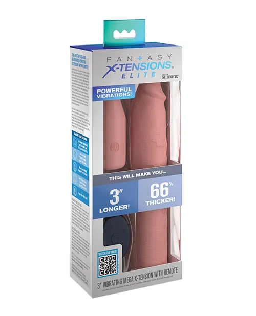 Anal Pipedream Products Fantasy Xtensions Elite 9 Sleeve Vibrating 3 Plug Wremote