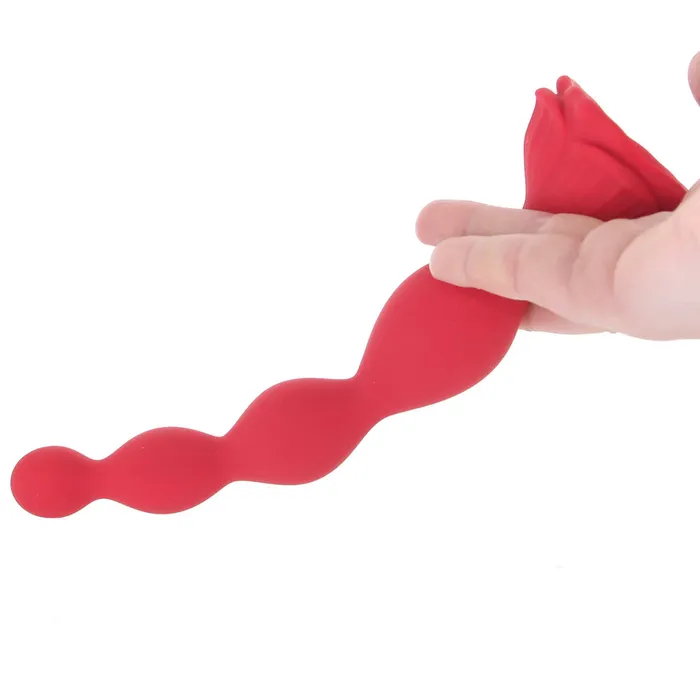 XR Brands Female Sex Toys Bloomgasm Beaded Silicone Rose Vibrator