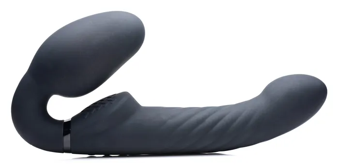 Female Sex Toys XR Brands Inflatable Vibrating Silicone Strapless Strapon