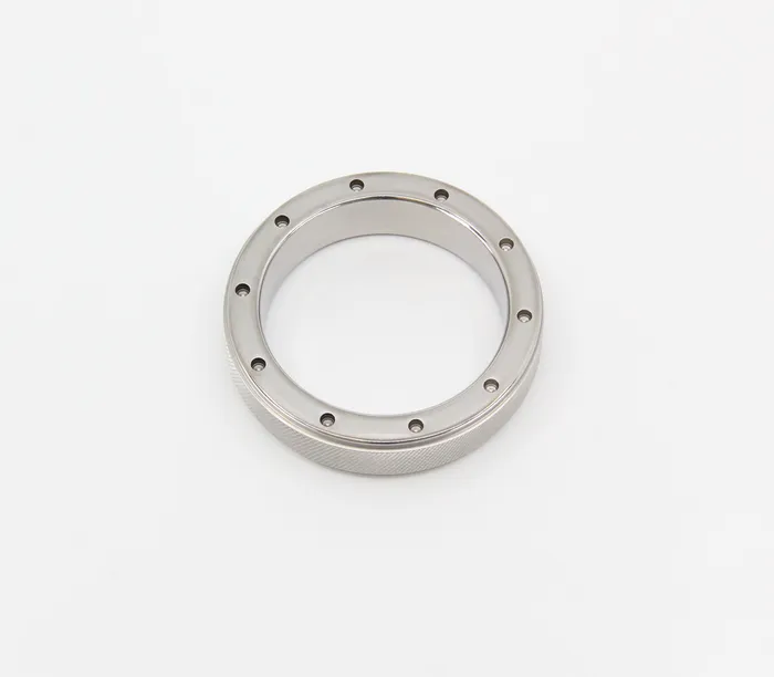 Love In Leather Male Sex Toys Love In Leather Stainless Steel Cock Ring Knurled Edge