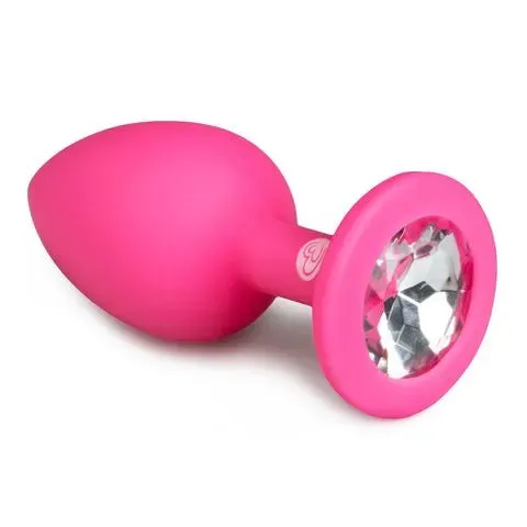 EasyToys Anal Silicone Diamond Plug Pink