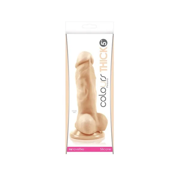 NS Novelties Female Sex Toys Colours Pleasures Thick 5 White
