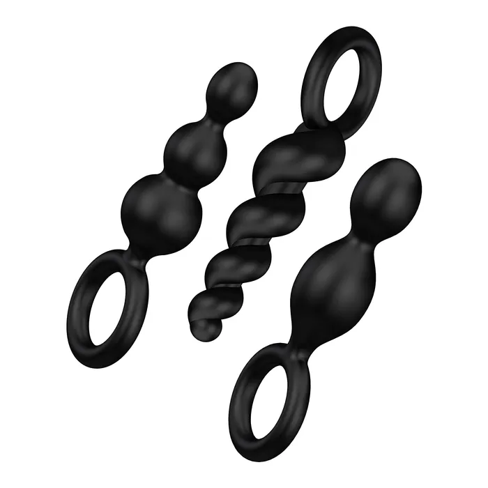 Anal Satisfyer Satisfyer Booty Call Plugs Set Of 3 Black Net
