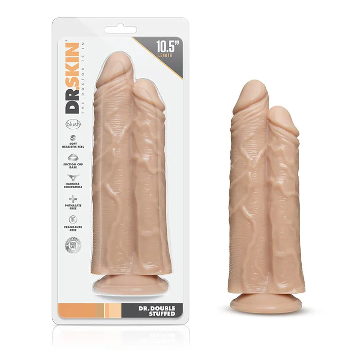 Blush Dr Skin Dr Double Stuffed Vanilla Dildos