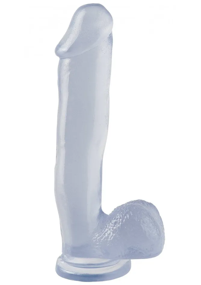 Dildos Pipedream Basix Rubber Works 12In Dong WSuction Clear