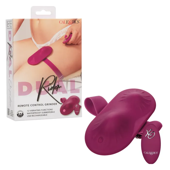 Female Sex Toys CalExotics Dual Rider Strapon Grinding Pad with Remote Control