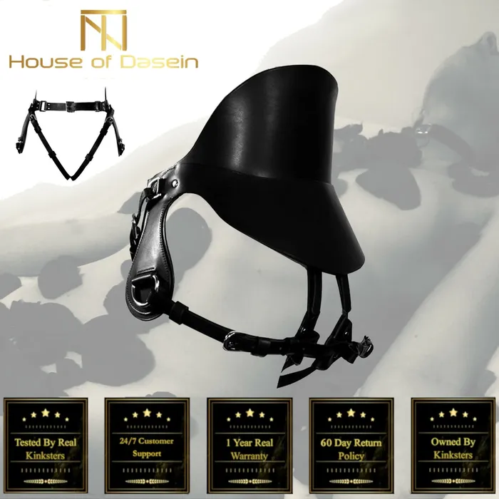 House of Dasein Couples Pet Play Saddle Harness Pony Pet Roleplay Horse Bondage Kink Bdsm Fetish Restraints