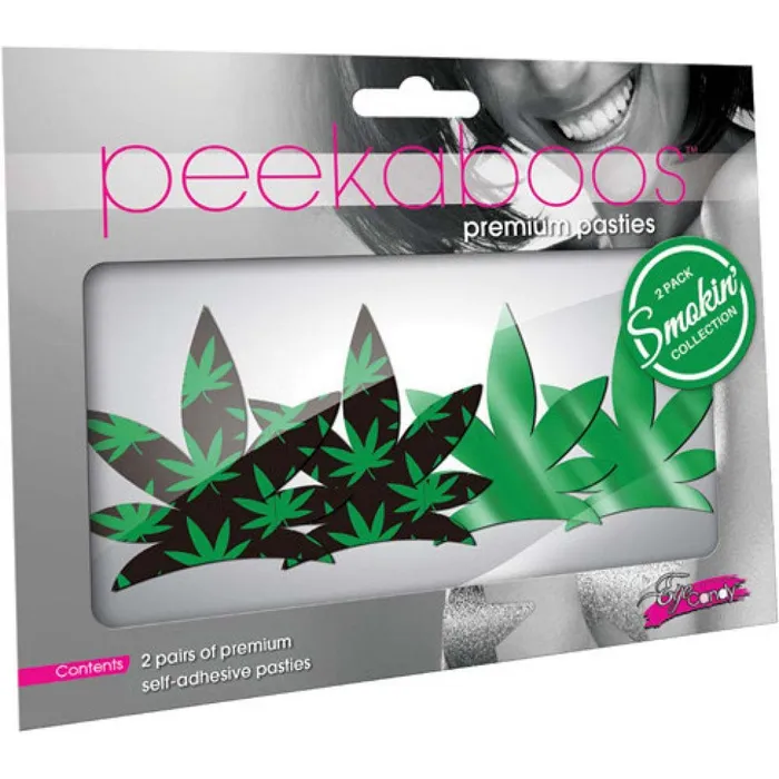 Pasties Up In Smoke Leaves XGen Products Female Sex Toys