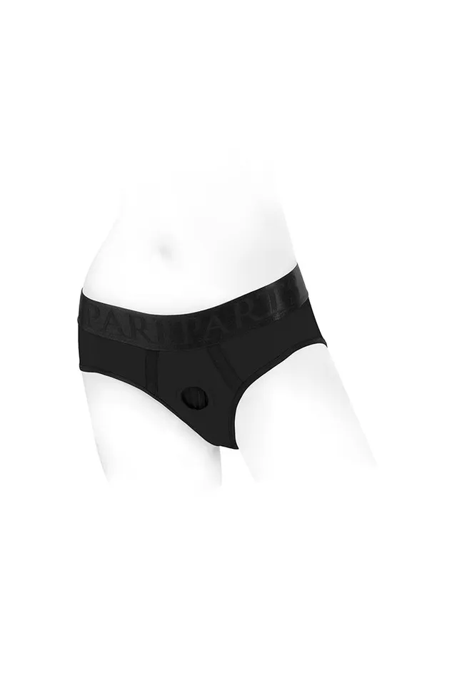 Anal SpareParts SpareParts Tomboi Nylon Harness Briefs BlackRed All Sizes