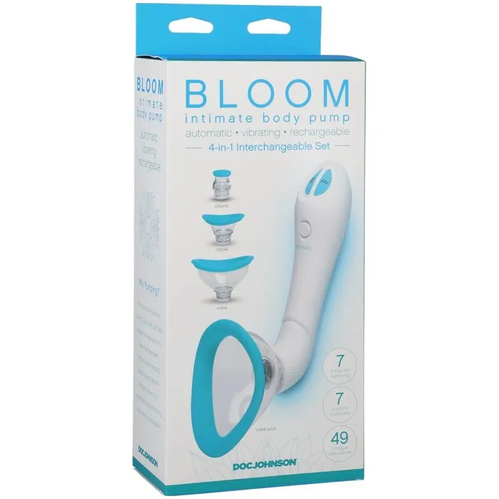 Bloom Intimate Female Body Pump Suction Vibration Doc Johnson Male Sex Toys