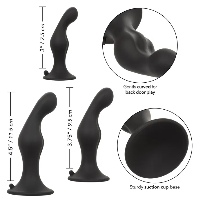 CalExotics Anal Silicone Anal Ripple Kit Black CalExotics Anal Silicone Anal Ripple Kit Black