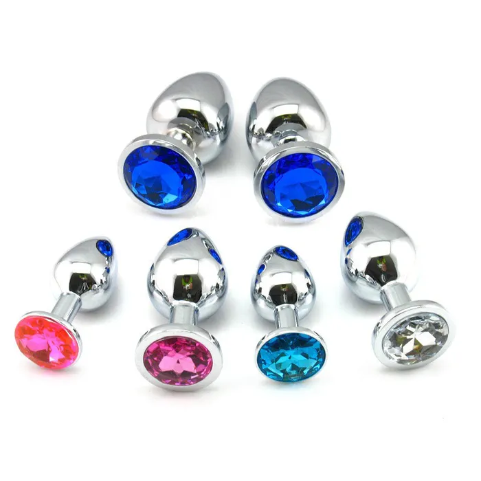 EVEs SECRETS Anal Crystal Anal Butt Plug for Adult Unisex Stainless Steel Prostate Massage Sex Toy EVEs SECRETS Anal Crystal Anal Butt Plug for Adult Unisex Stainless Steel Prostate Massage Sex Toy