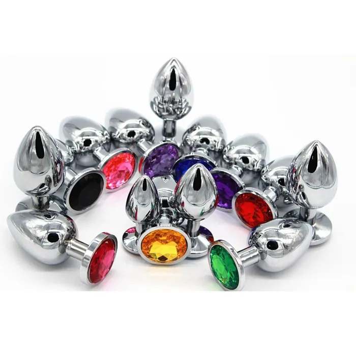 EVEs SECRETS Anal Crystal Anal Butt Plug for Adult Unisex Stainless Steel Prostate Massage Sex Toy