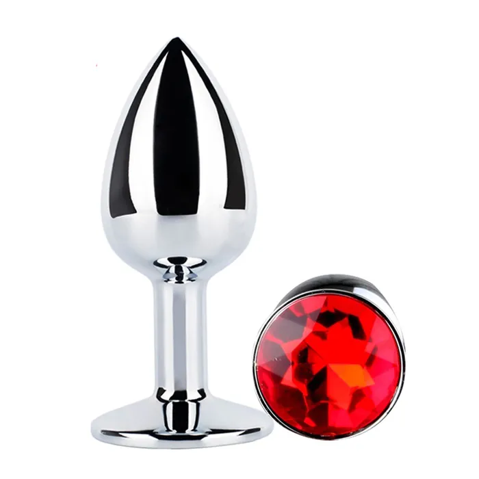 EVEs SECRETS Anal Crystal Anal Butt Plug for Adult Unisex Stainless Steel Prostate Massage Sex Toy