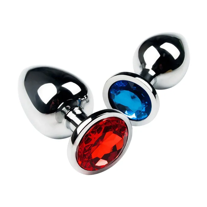 EVEs SECRETS Anal Crystal Anal Butt Plug for Adult Unisex Stainless Steel Prostate Massage Sex Toy