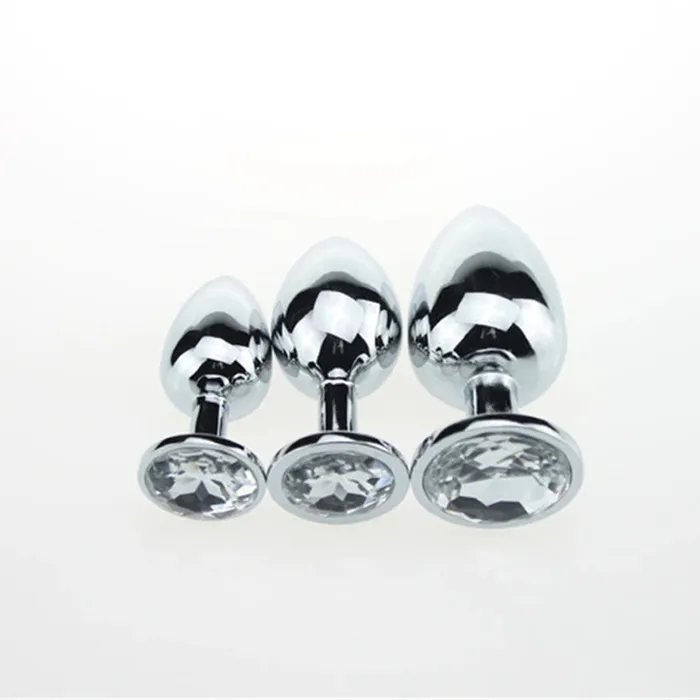 EVEs SECRETS Anal Crystal Anal Butt Plug for Adult Unisex Stainless Steel Prostate Massage Sex Toy