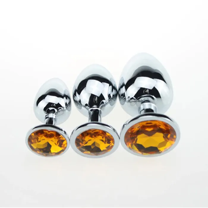 EVEs SECRETS Anal Crystal Anal Butt Plug for Adult Unisex Stainless Steel Prostate Massage Sex Toy