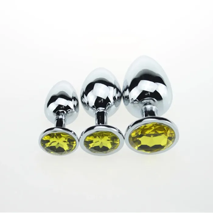 EVEs SECRETS Anal Crystal Anal Butt Plug for Adult Unisex Stainless Steel Prostate Massage Sex Toy