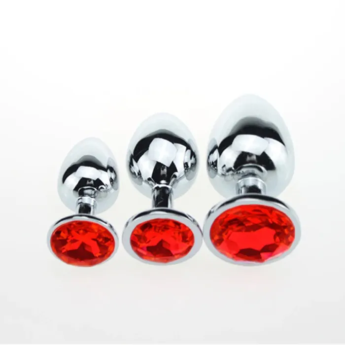 EVEs SECRETS Anal Crystal Anal Butt Plug for Adult Unisex Stainless Steel Prostate Massage Sex Toy
