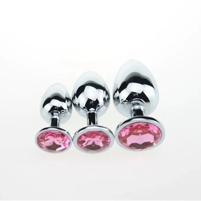 EVEs SECRETS Anal Crystal Anal Butt Plug for Adult Unisex Stainless Steel Prostate Massage Sex Toy