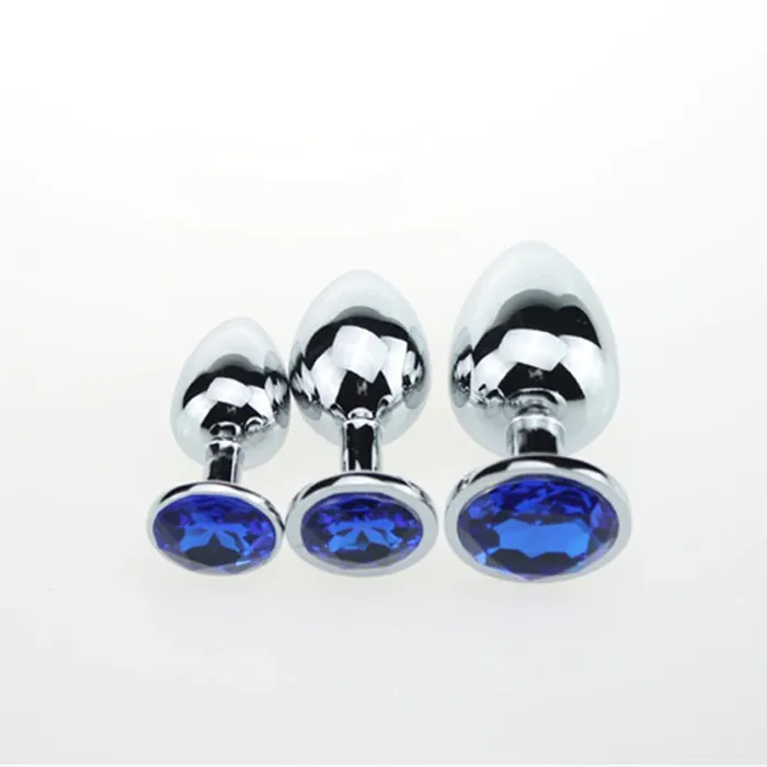 EVEs SECRETS Anal Crystal Anal Butt Plug for Adult Unisex Stainless Steel Prostate Massage Sex Toy