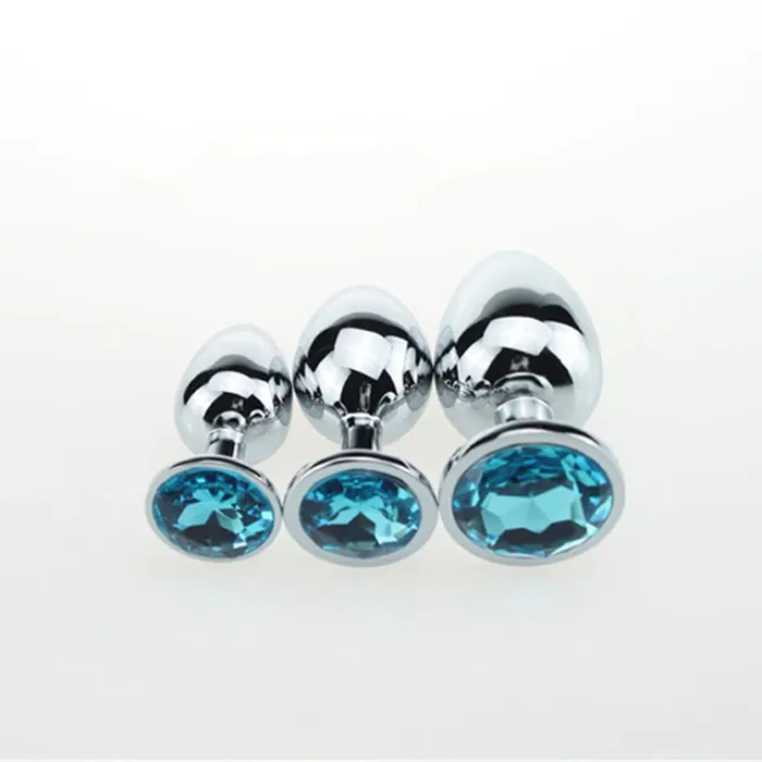 EVEs SECRETS Anal Crystal Anal Butt Plug for Adult Unisex Stainless Steel Prostate Massage Sex Toy