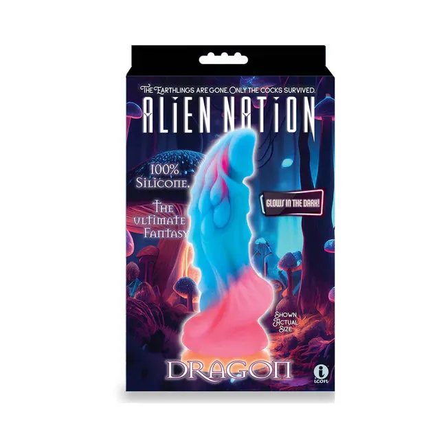 Female Sex Toys icon brands Glow Dragon 9 in Silicone Dildo