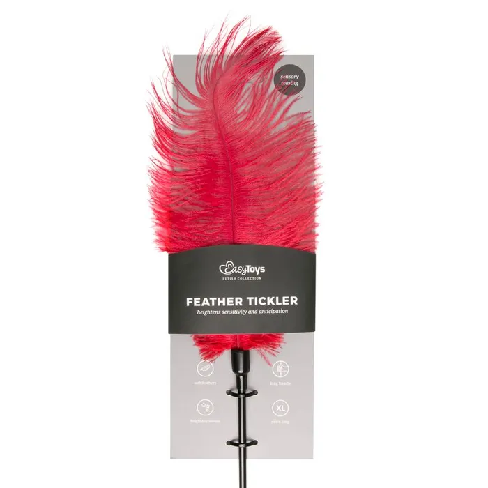 Fetish Collection Vibrators Feather Tickler Red