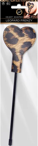 LEOPARD FRENZY HEART SHAPED PADDLE EXCELLENT POWER Anal