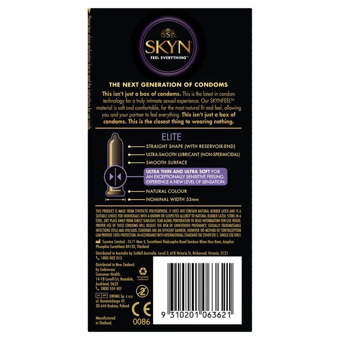 LifeStyles Male Sex Toys SKYN Elite Condoms 6