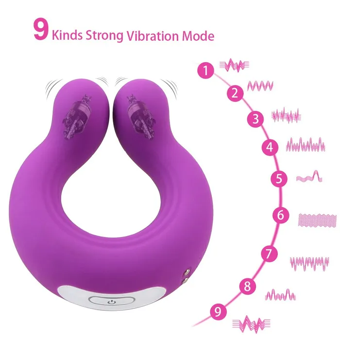 Male Sex Toys EVEs SECRETS Wave Opening Design Cock Ring Massager USB Charging Penis Sex Toys for Men and Couples