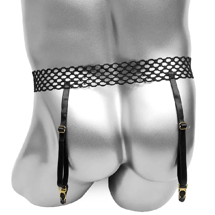 Mens Garter Belts Sexy Lingerie with Floral Suspenders Erotic Nightwear for Male EVEs SECRETS Male Sex Toys