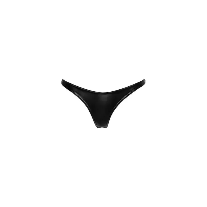 Power Wetlook Thong Large Black Noir Anal