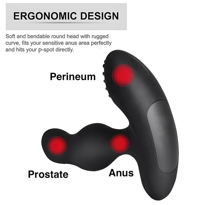Prostate Massager For Men Remote Controlled Vibrators Anal Sex Toys With Rotating Head EVEs SECRETS Male Sex Toys