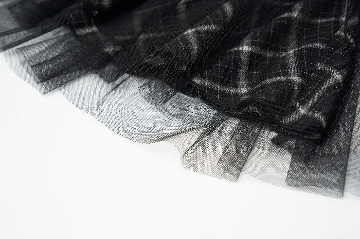 Punkinspired HighWaist Plaid and Tulle Edgy Mini Skirt EVEs SECRETS Vibrators
