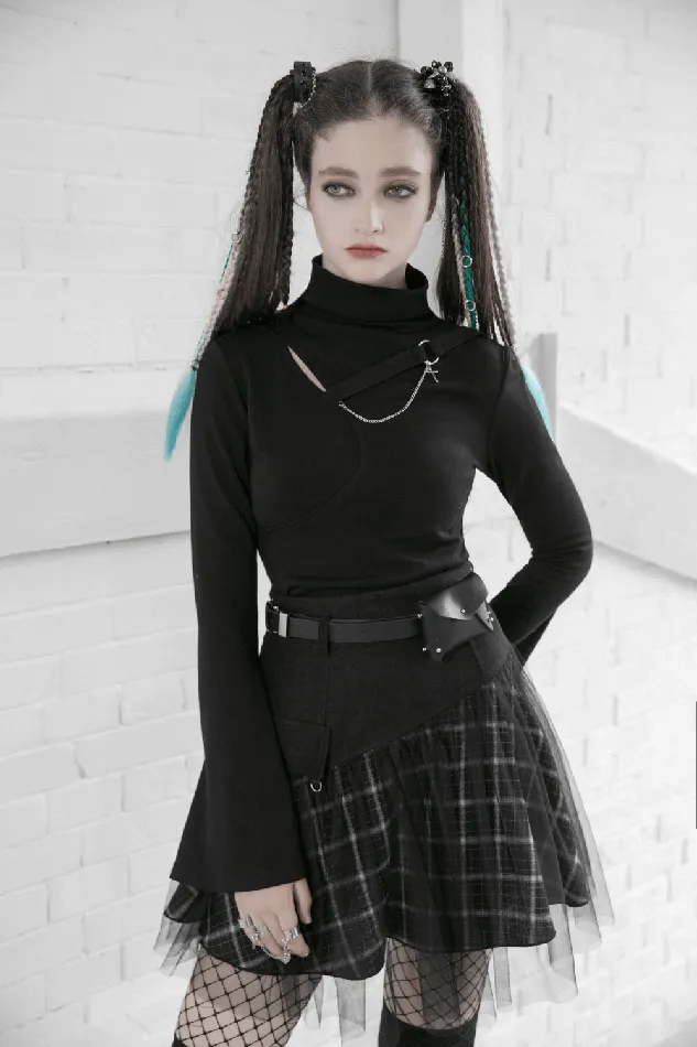 Punkinspired HighWaist Plaid and Tulle Edgy Mini Skirt EVEs SECRETS Vibrators