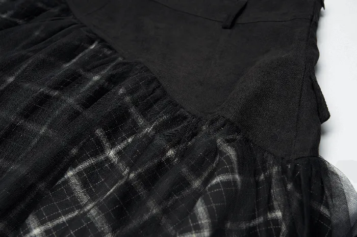 Punkinspired HighWaist Plaid and Tulle Edgy Mini Skirt EVEs SECRETS Vibrators