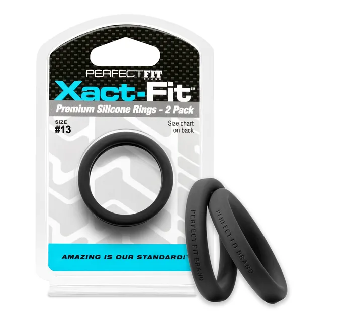 XactFit 13 Cock Ring 2 Pack LonBrook Male Sex Toys