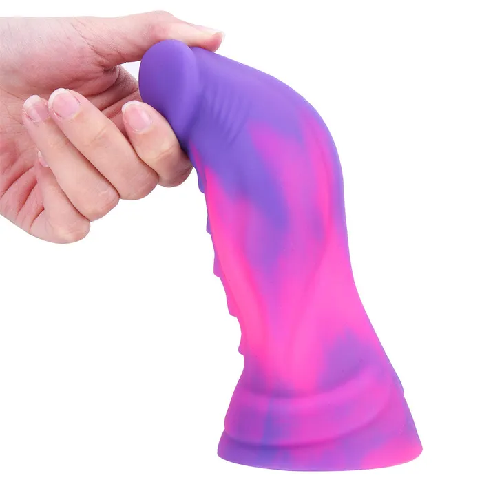Modi Mixed Color Cobra Colored Liquid Silicone Flexible Snake Head Dildo with Suction Cup 69 inch Female Sex Toys