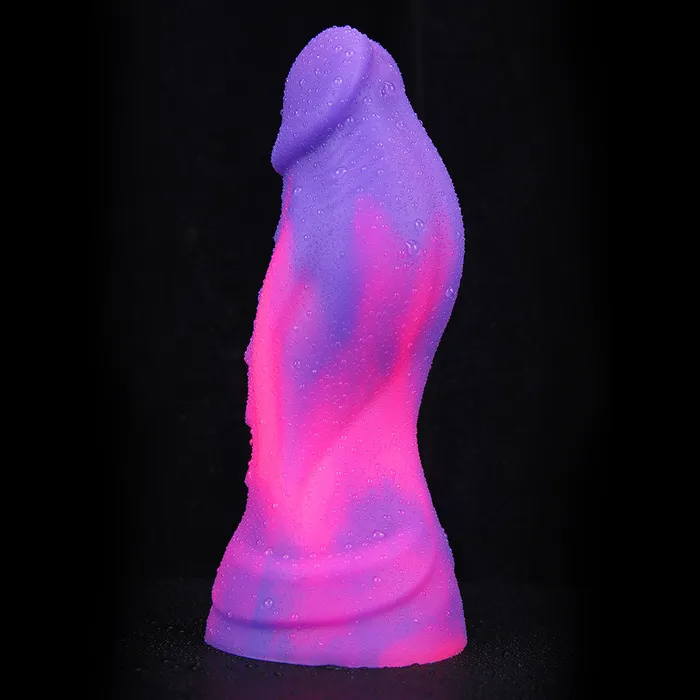 Modi Mixed Color Cobra Colored Liquid Silicone Flexible Snake Head Dildo with Suction Cup 69 inch Female Sex Toys