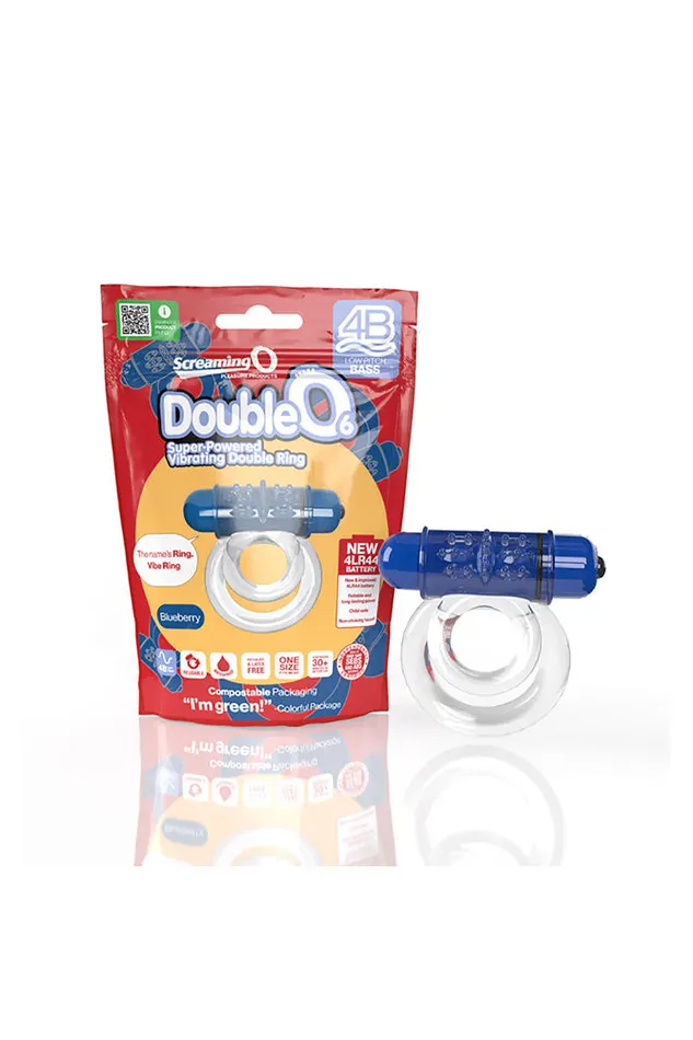 Screaming O Screaming O 4B Double O6 Vibrating Double Cock Ring Various Colors Male Sex Toys