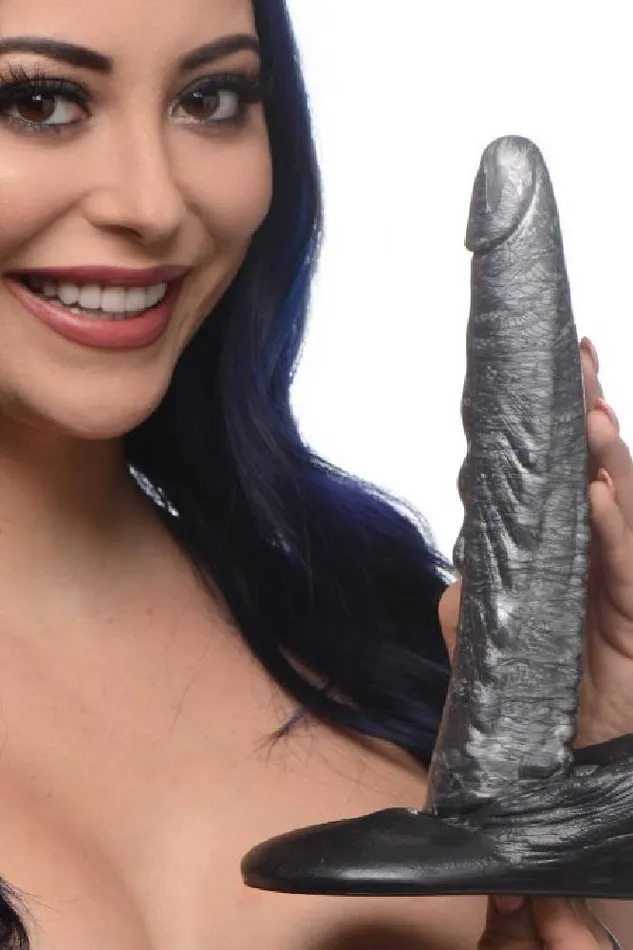 XR Brands Creature Cocks The Gargoyle Silicone Dildo Silver XR Brands Dildos