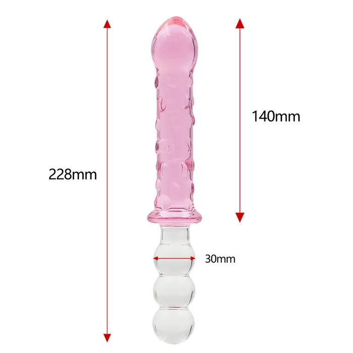 Glass dildo Anal Butt Plug Crystal Glass Female Male Toys with Plump Balls and Ultra Smooth Surface LAZADASEXTOYS Anal Glass dildo Anal Butt Plug Crystal Glass Female Male Toys with Plump Balls and Ultra Smooth Surface LAZADASEXTOYS Anal